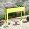 Costway 40" Raised Garden Bed with Legs Metal Elevated Planter Box Drainage Hole Backyard Green/Black